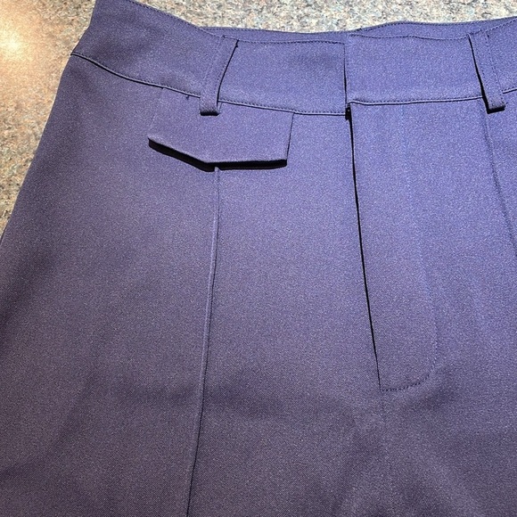 Shein navy slacks size medium tall seam down front high waisted - Picture 5 of 13
